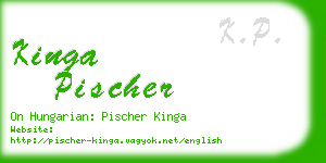 kinga pischer business card